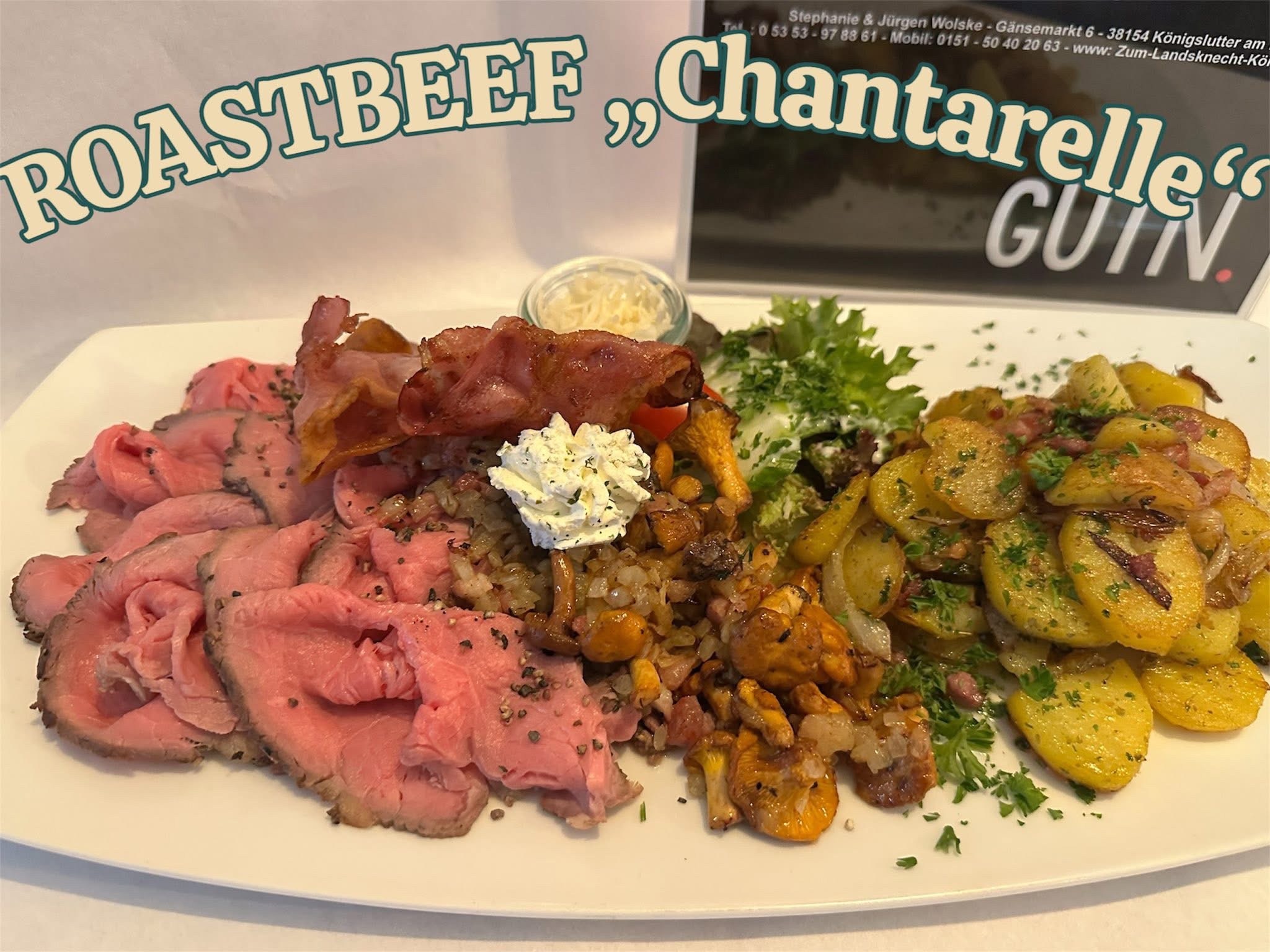 Roastbeef Chantarelle